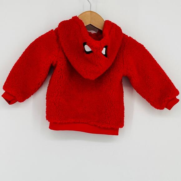 Marvel Baby Fleece Spiderman Hoodie in Red Size 12 Months - Picture 2 of 8
